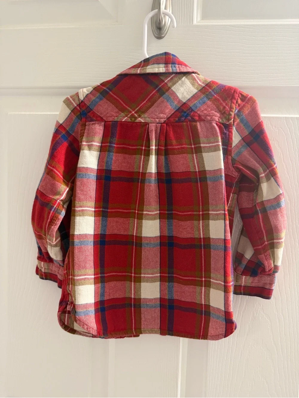 Lucky Brand Kids Red Plaid Button-Down Shirt with Blue & Green Stripes